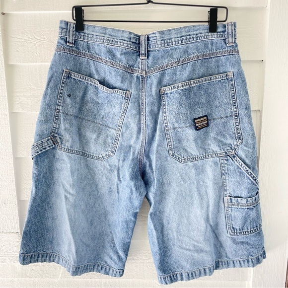 Unionbay Cargo Carpenter Shorts Denim Women’s 34 Light Wash Baggy - Picture 4 of 7